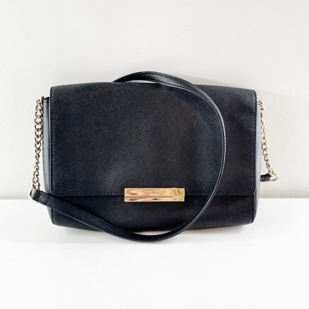 Kate Spade New York Maiden Way Saffiano Remi Crossbody Bag Black
